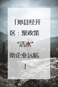 郏县经开区：聚政策“活水” 助企业远航