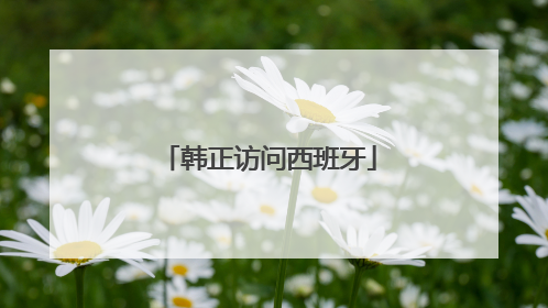 韩正访问西班牙