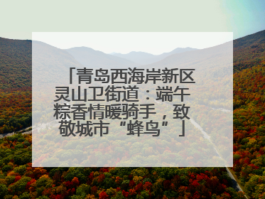 青岛西海岸新区灵山卫街道：端午粽香情暖骑手，致敬城市“蜂鸟”