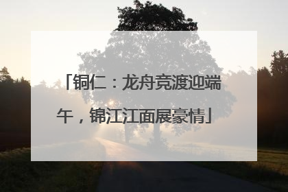 铜仁:龙舟竞渡迎端午,锦江江面展豪情