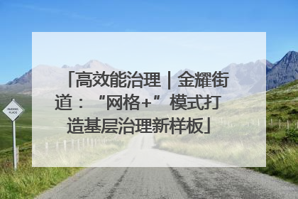 高效能治理｜金耀街道：“网格+”模式打造基层治理新样板
