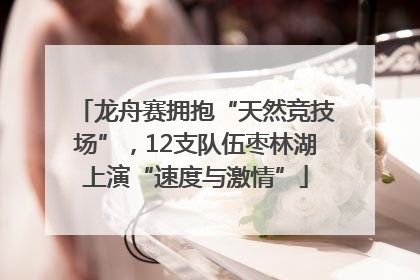 龙舟赛拥抱“天然竞技场”，12支队伍枣林湖上演“速度与激情”