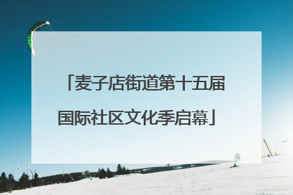 麦子店街道第十五届国际社区文化季启幕