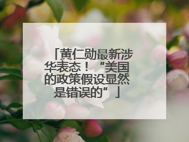 黄仁勋最新涉华表态！“美国的政策假设显然是错误的”