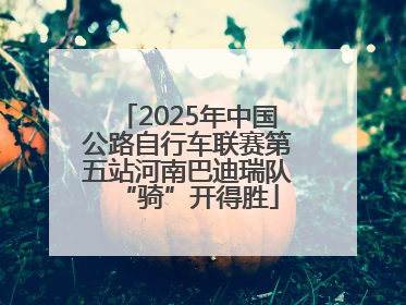 2025年中国公路自行车联赛第五站河南巴迪瑞队“骑”开得胜