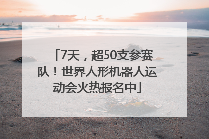 7天，超50支参赛队！世界人形机器人运动会火热报名中