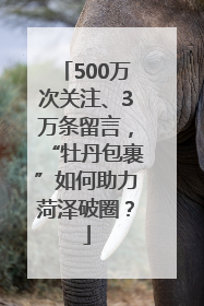 500万次关注、3万条留言，“牡丹包裹”如何助力菏泽破圈？