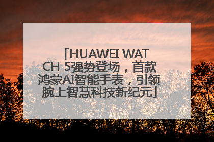 HUAWEI WATCH 5强势登场，首款鸿蒙AI智能手表，引领腕上智慧科技新纪元